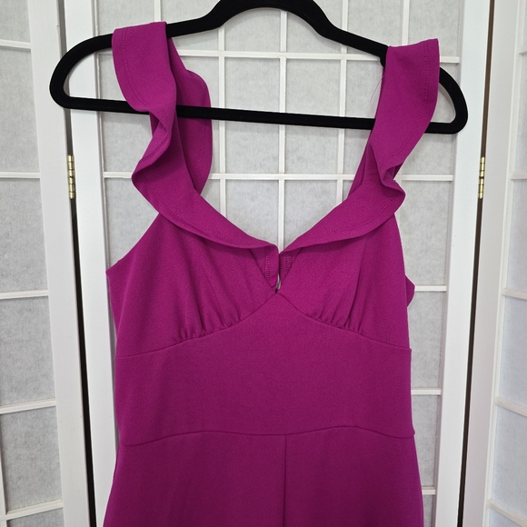 #121 Crystal Sky Magenta Jumpsuit with pockets NWOT - Picture 2 of 7